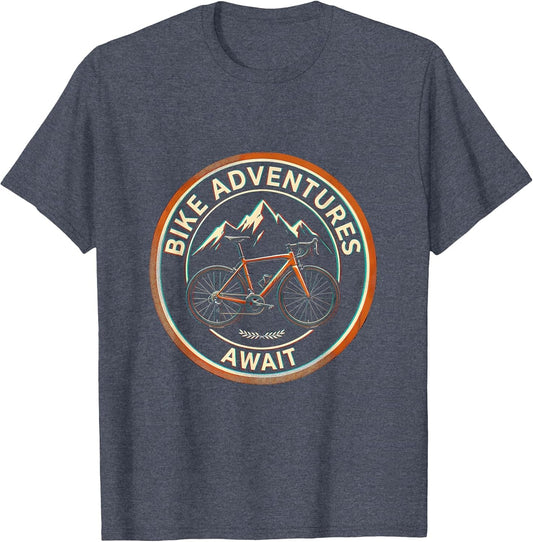 Bike Adventures Await Cycling Graphic Design