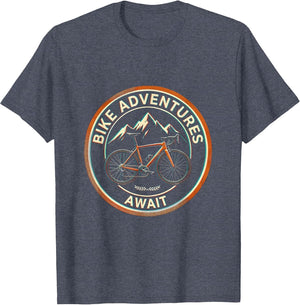 Bike Adventures Await Cycling Graphic Design