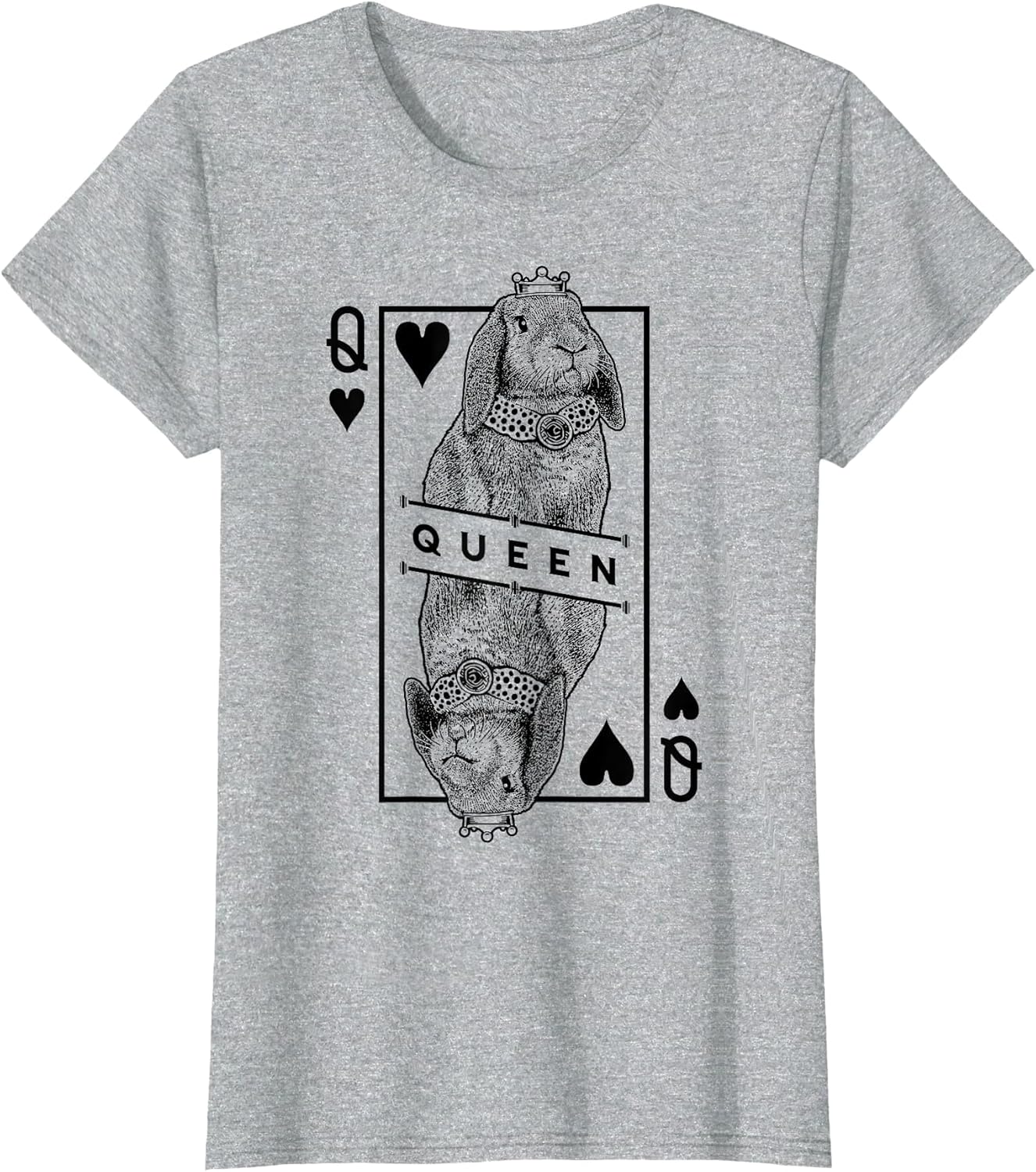 French Lop Bunny Rabbit Queen of Hearts Funny Pet Pop Art