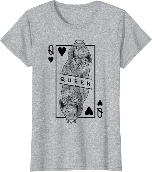French Lop Bunny Rabbit Queen of Hearts Funny Pet Pop Art