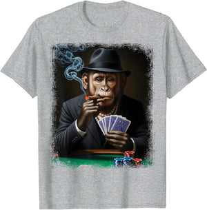 Gambling Casino Cool Monkey in Suit Funny Poker Animal