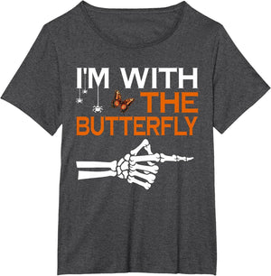 I'm with The Butterfly Costume Halloween Matching Couple