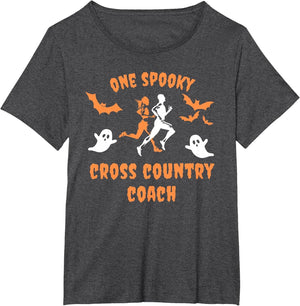 Cross Country Coach Halloween Running Sports Spooky Funny
