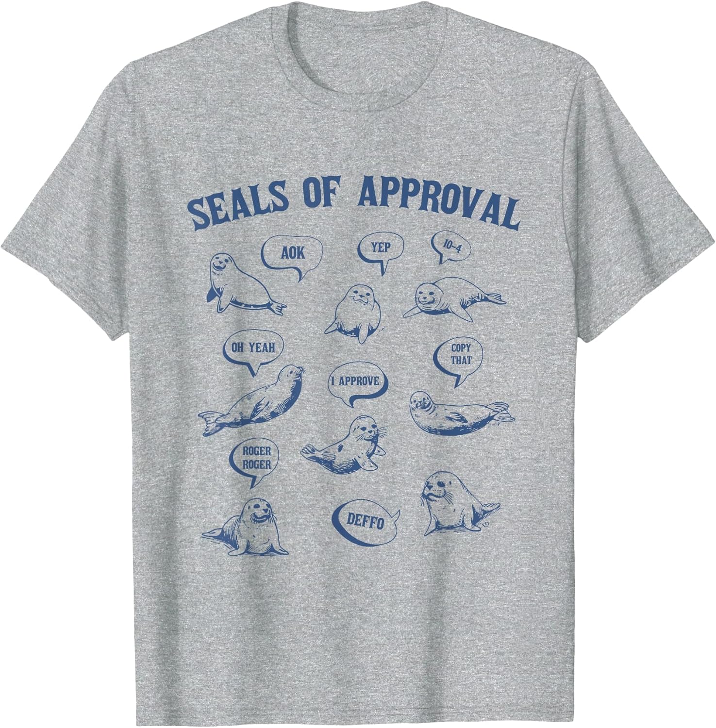 Seals of Approval Shirt Sarcastic Pun Funny Joke