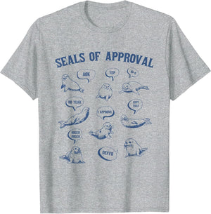 Seals of Approval Shirt Sarcastic Pun Funny Joke