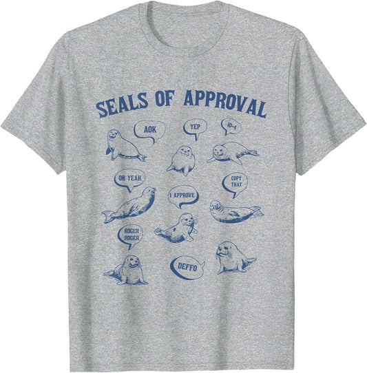 Seals of Approval Shirt Sarcastic Pun Funny Joke
