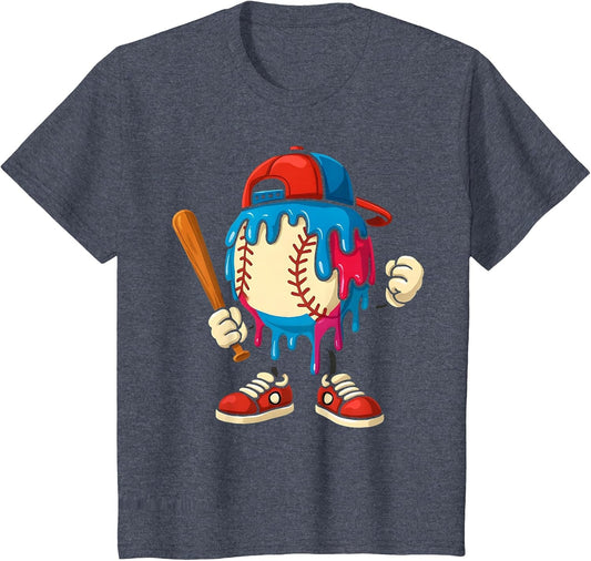 Baseball Drip Boys Ice Cream Drip Youth Sport Game Day