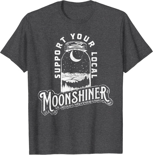 Support Your Local Moonshiner Funny Moonshine Jar Vintage