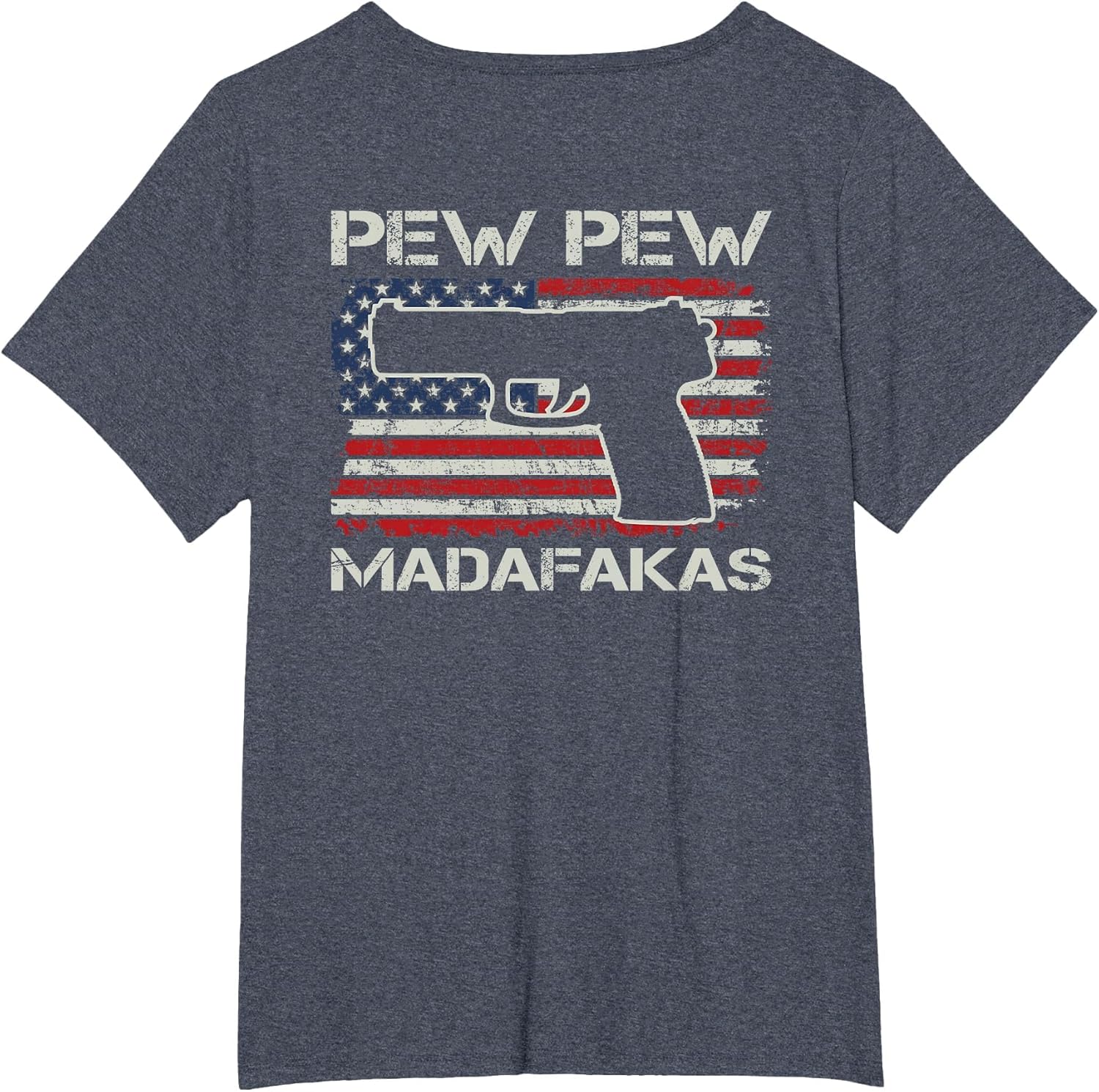 Pew Pew Madafakas - 9mm .45 Pistol USA Flag Pro Gun (Back)