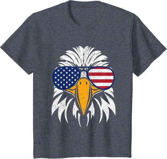 4th of July Bald Eagle Patriotic American Flag Glasses