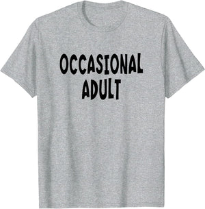 Occasional Adult - Black Lettering