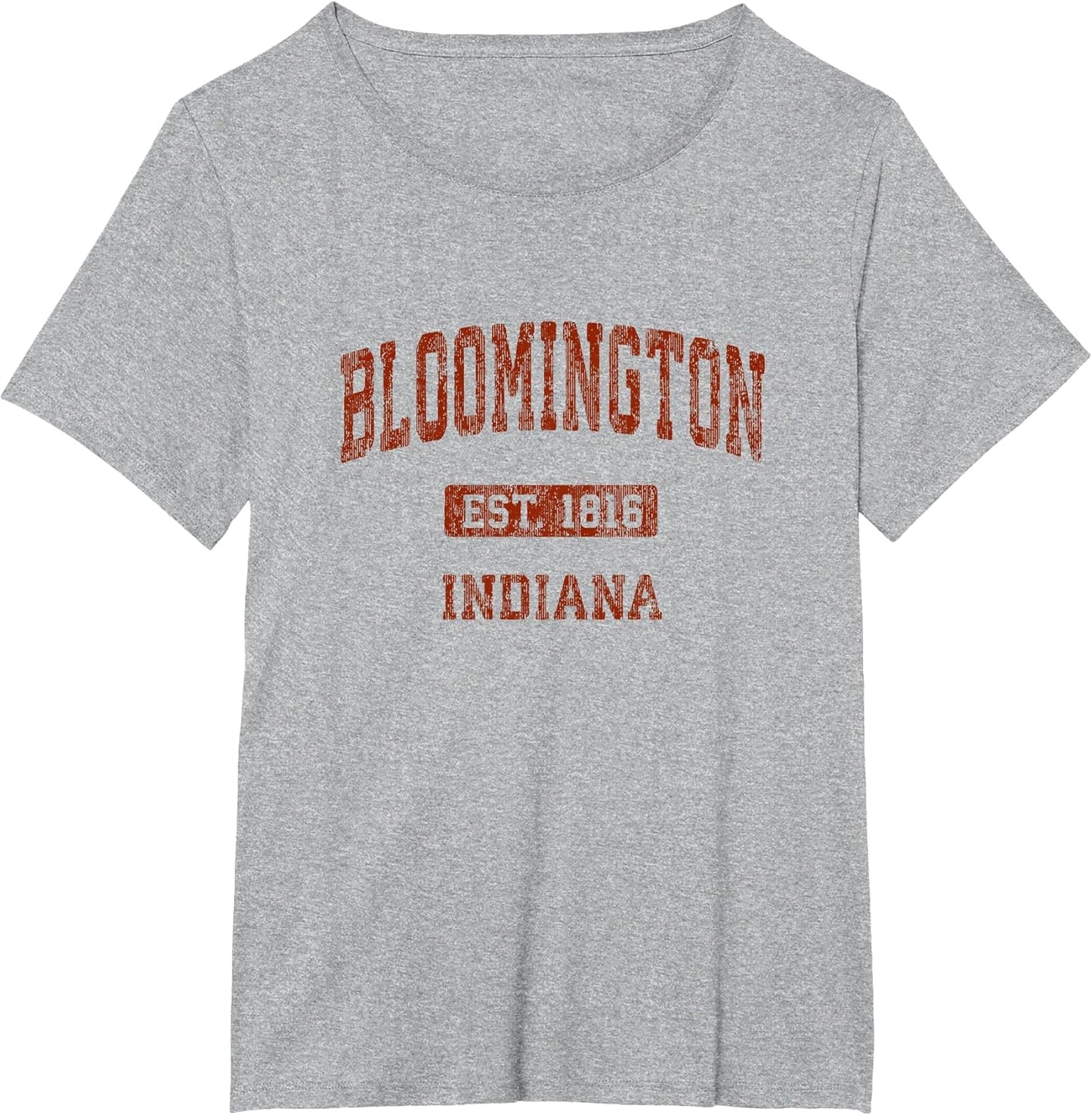 Bloomington Indiana in Vintage Athletic Sports Design