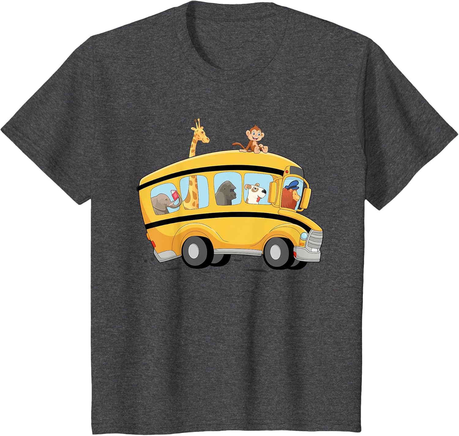 Lion,Dog and Monkey in a School Bus Funny