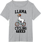 Llama Cycling Team Riding Bicycle