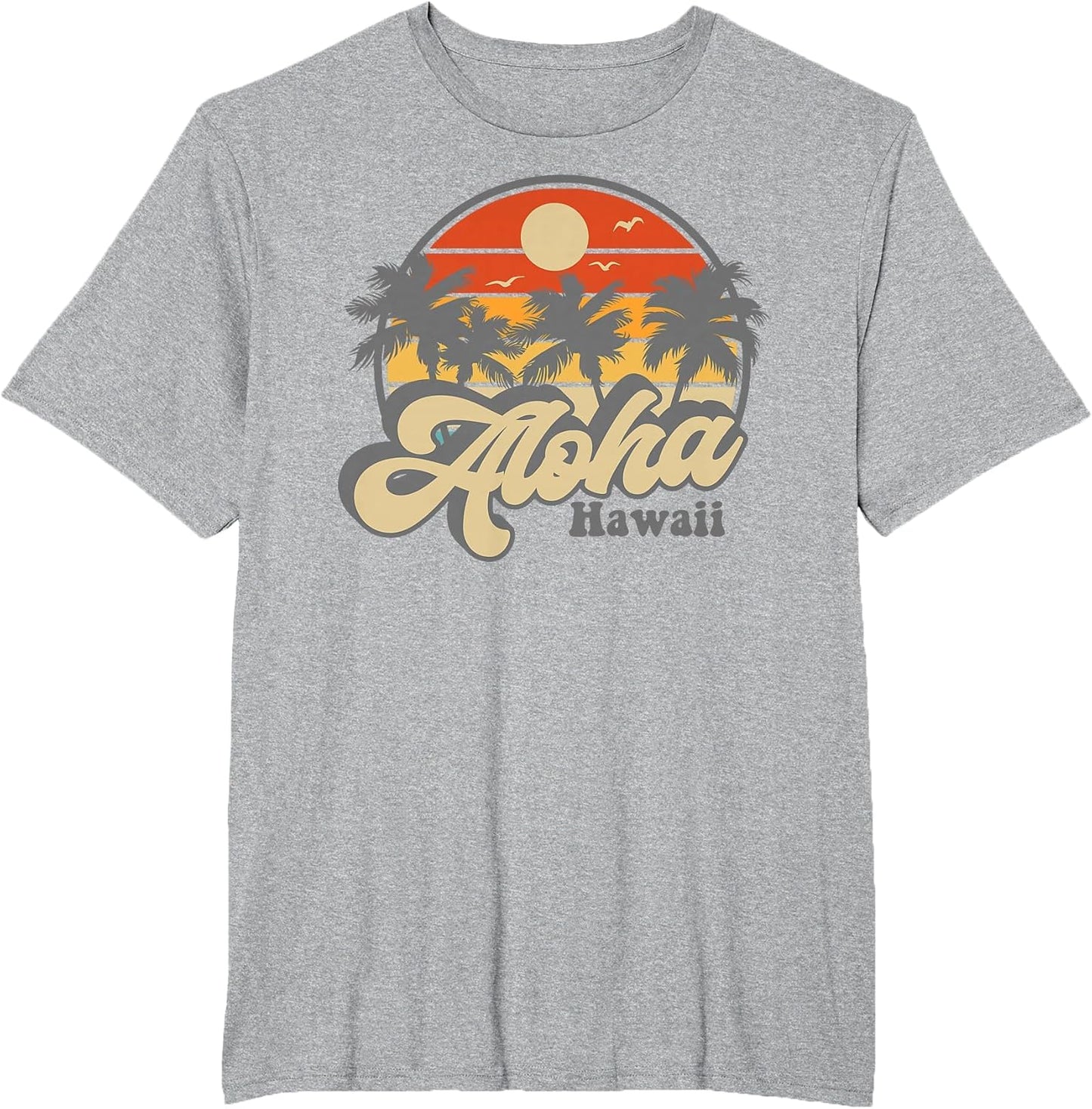 Aloha Hawaii Hawaiian Island Palm Surfboard Beach Surf Retro