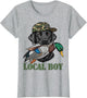 Local Boy Duck Hunting Black Lab Labrador Retriever Dog