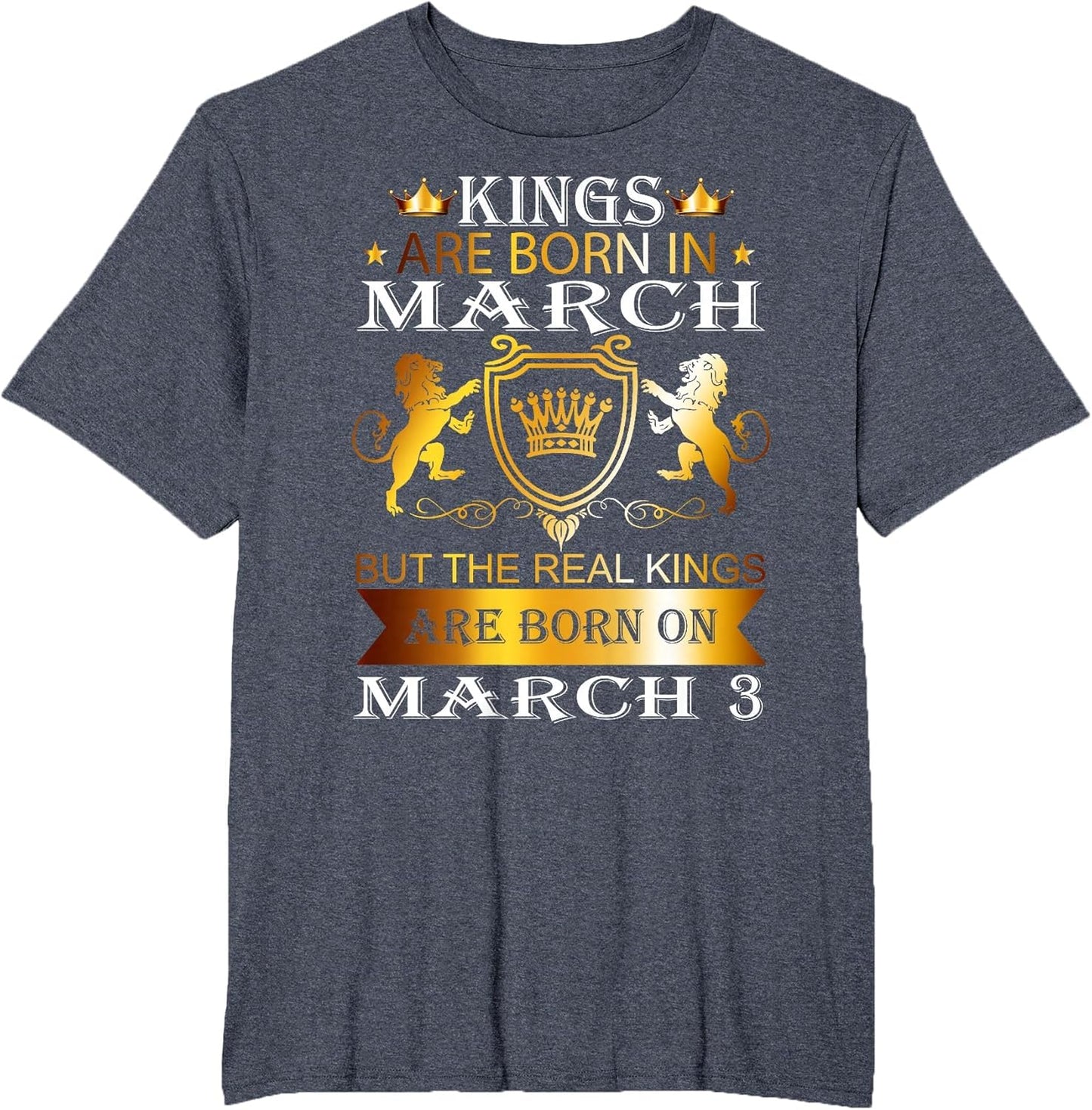 Kings are Born On March 3rd Birthday Bday Men Boy Gift