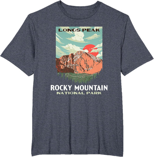 Longs Peak Rocky Mountain National Park Colorado Vintage