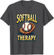 Softball Is My Therapy Funny Softball Design