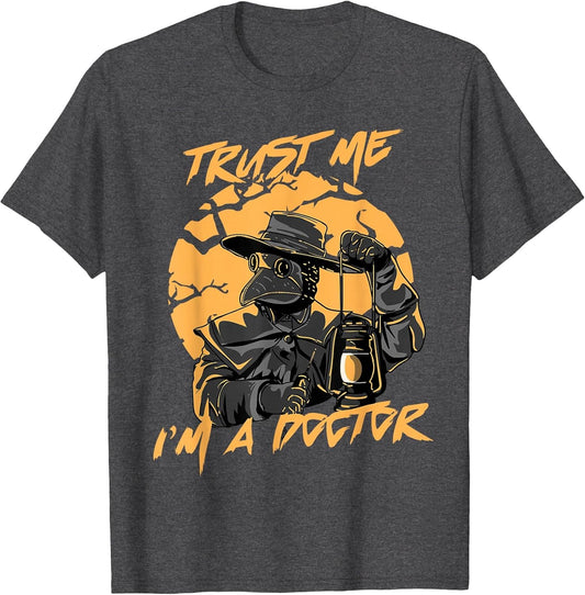 Trust Me I'm A Doctor Steampunk Medieval Raven Plague Doctor
