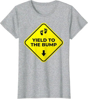 Yield to The Bump Funny Halloween Pregnancy Announcement