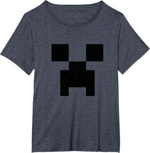 Minecraft Minimalist Big Creeper Face Pixel