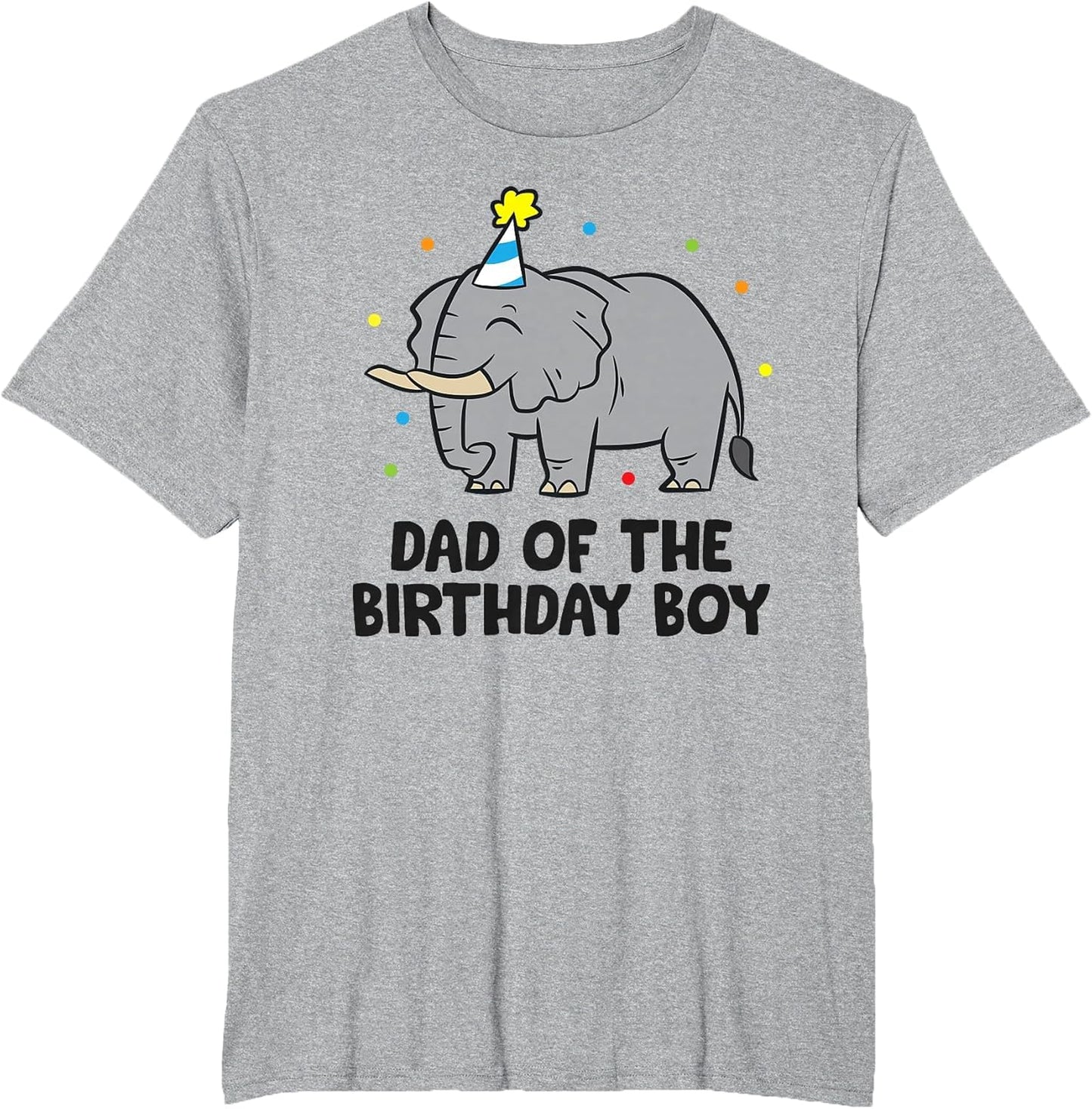 Dad of The Birthday Boy Matching Elephant Birthday