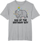 Dad of The Birthday Boy Matching Elephant Birthday
