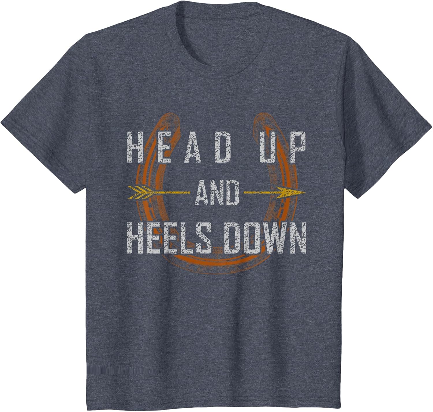 Head Up Heels Down Horse Riding Equestrian Quote Women Girls