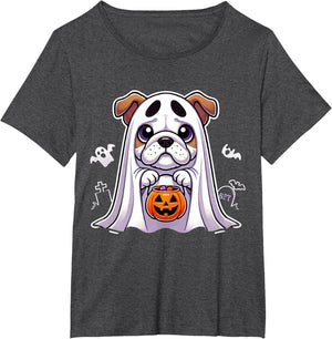 Bulldog Ghost Halloween Dog Men Women Kids