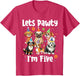 Lets Pawty I'm Five - Puppy Dog 5 Years Old 5th Birthday