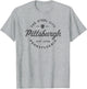 Vintage Pittsburgh Circle Logo Men Retro Throwback Souvenir