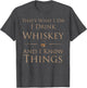 That's What I Do I Drink Whiskey and I Know Things