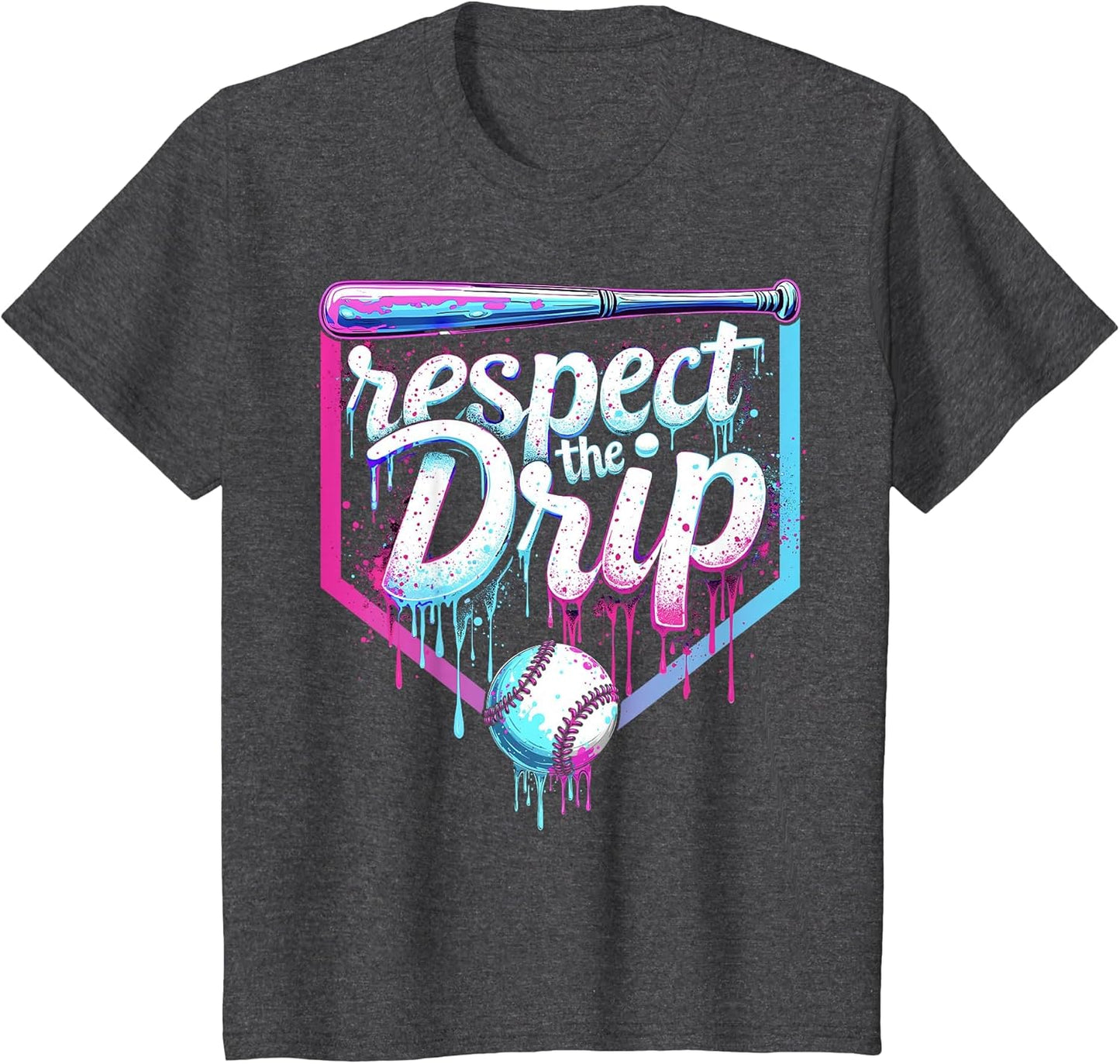 Baseball Drip Boys Ice Cream Respect The Drip Players & Fans