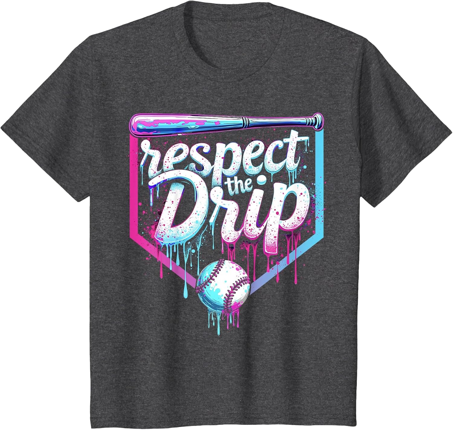 Baseball Drip Boys Ice Cream Respect The Drip Players & Fans
