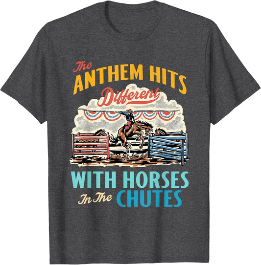 The Anthem Hits Different with Horses in The Chutes