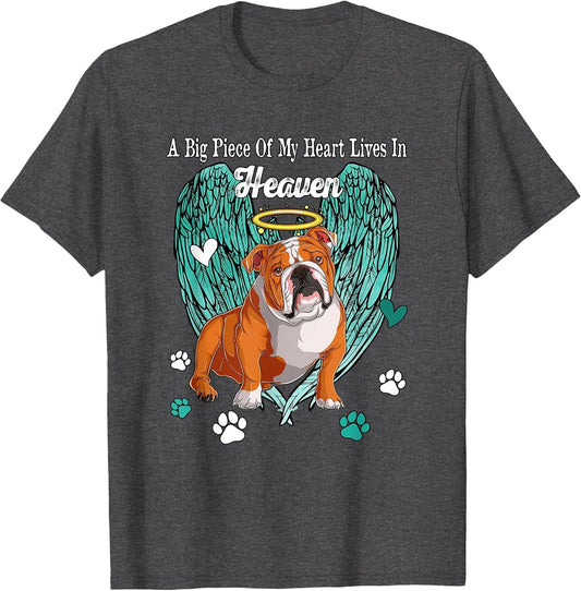 Heart Lives in Heaven Costume English Bulldog Memories Owner