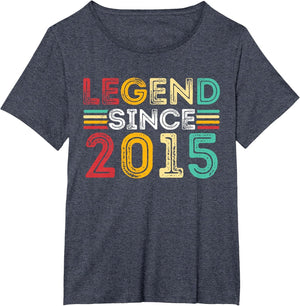 Legend Since 2015 Vintage Birthday Born in 2015 Men Women