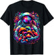 Astronaut with Mushroom in Space Galaxy