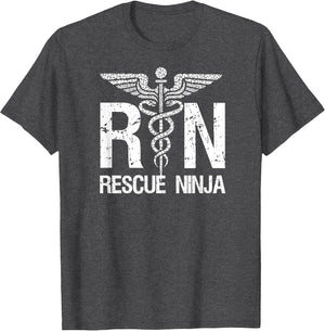 RN Rescue Ninja Funny Registered Nurse Nursing Joke Quote