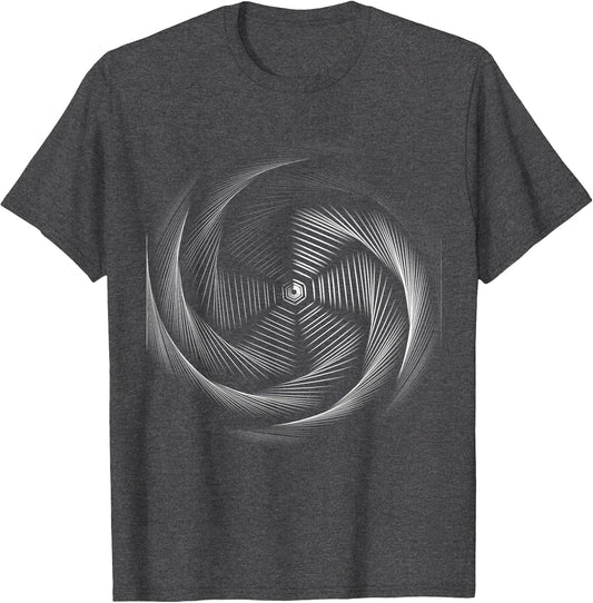 Geometric Black Hole Optical Illusion Spiral Trippy