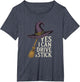 Yes I Can Drive A Stick Funny Halloween Spooky Witch