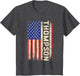 Thompson Last Name Shirt Thompson Name American Flag
