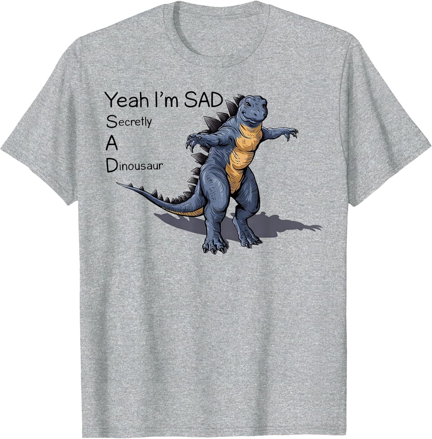 Funny Meme Secretly A Dinosaur Sad Graphic