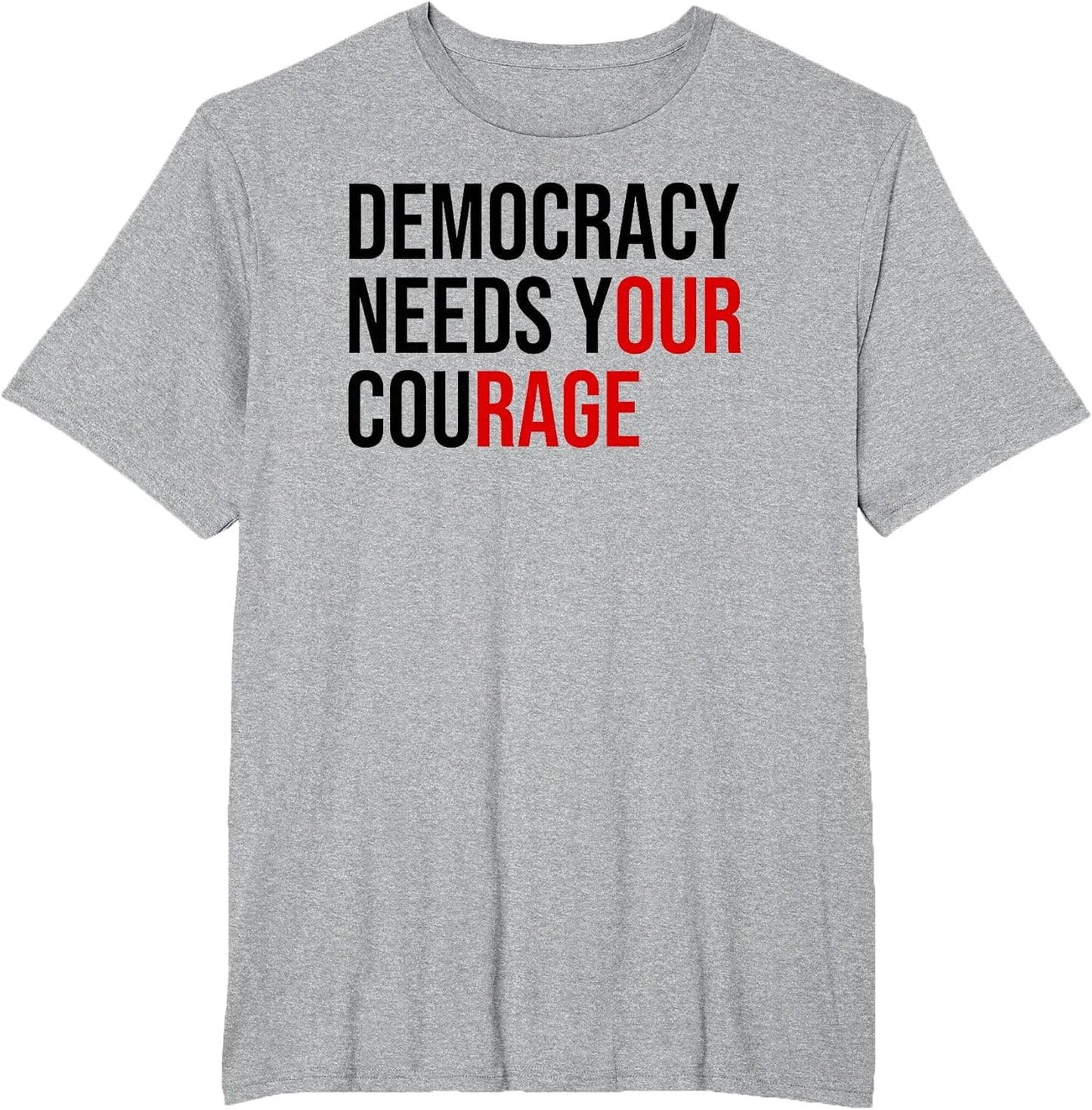 Democracy Needs Your Courage Sign Resist Fascism Protest