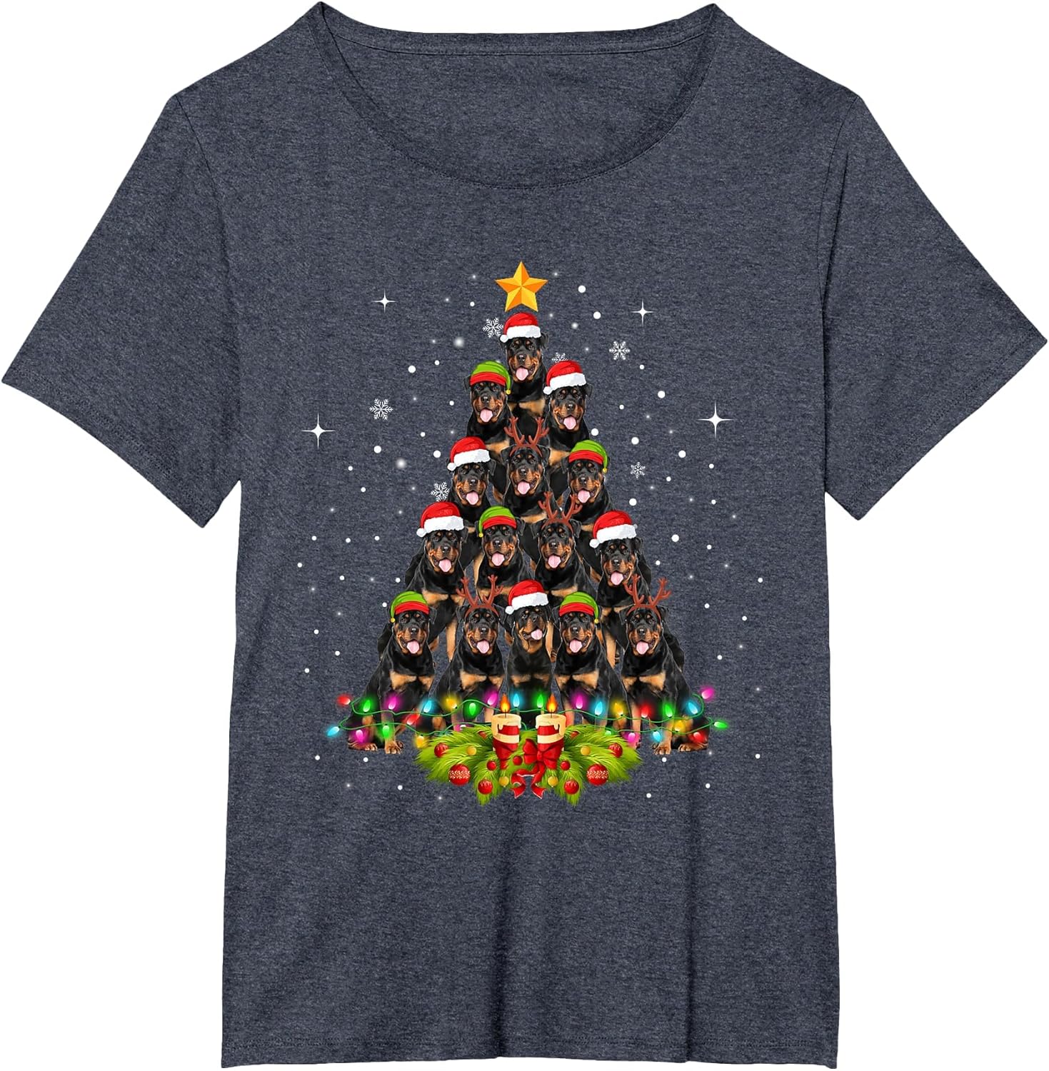 Rottweiler Dogs Tree Christmas Sweater Xmas Pet Animal Dog