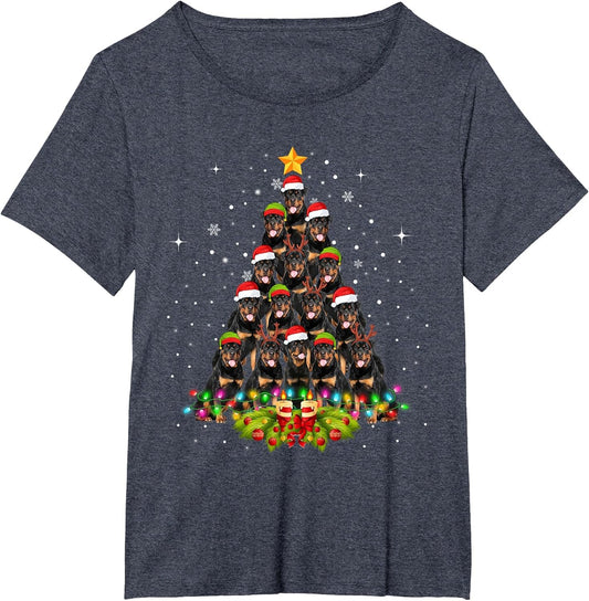 Rottweiler Dogs Tree Christmas Sweater Xmas Pet Animal Dog