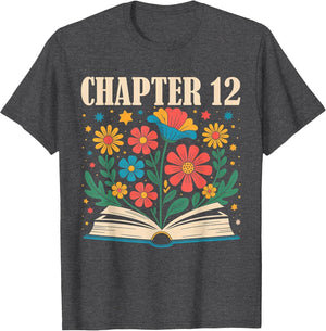 Chapter 12th Birthday Bookworm 12 Years Old for Book Loves