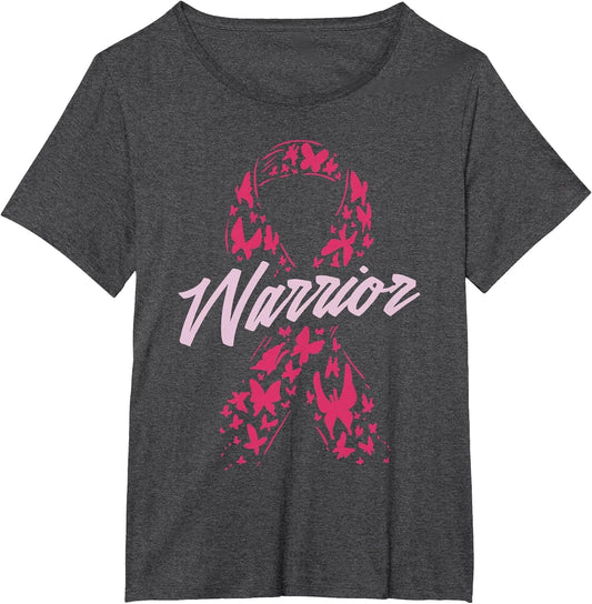 Warrior Butterfly Pink Ribbon Breast Cancer Awareness Gift