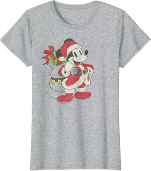 Disney Mickey Mouse Christmas Santa Claus Portrait
